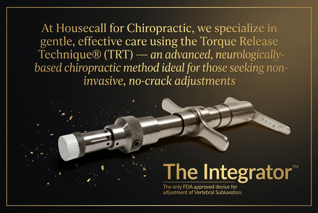 The Integrator — the only FDA approved device for adjustment of vertebral subluxation, used in Torque Release Technique